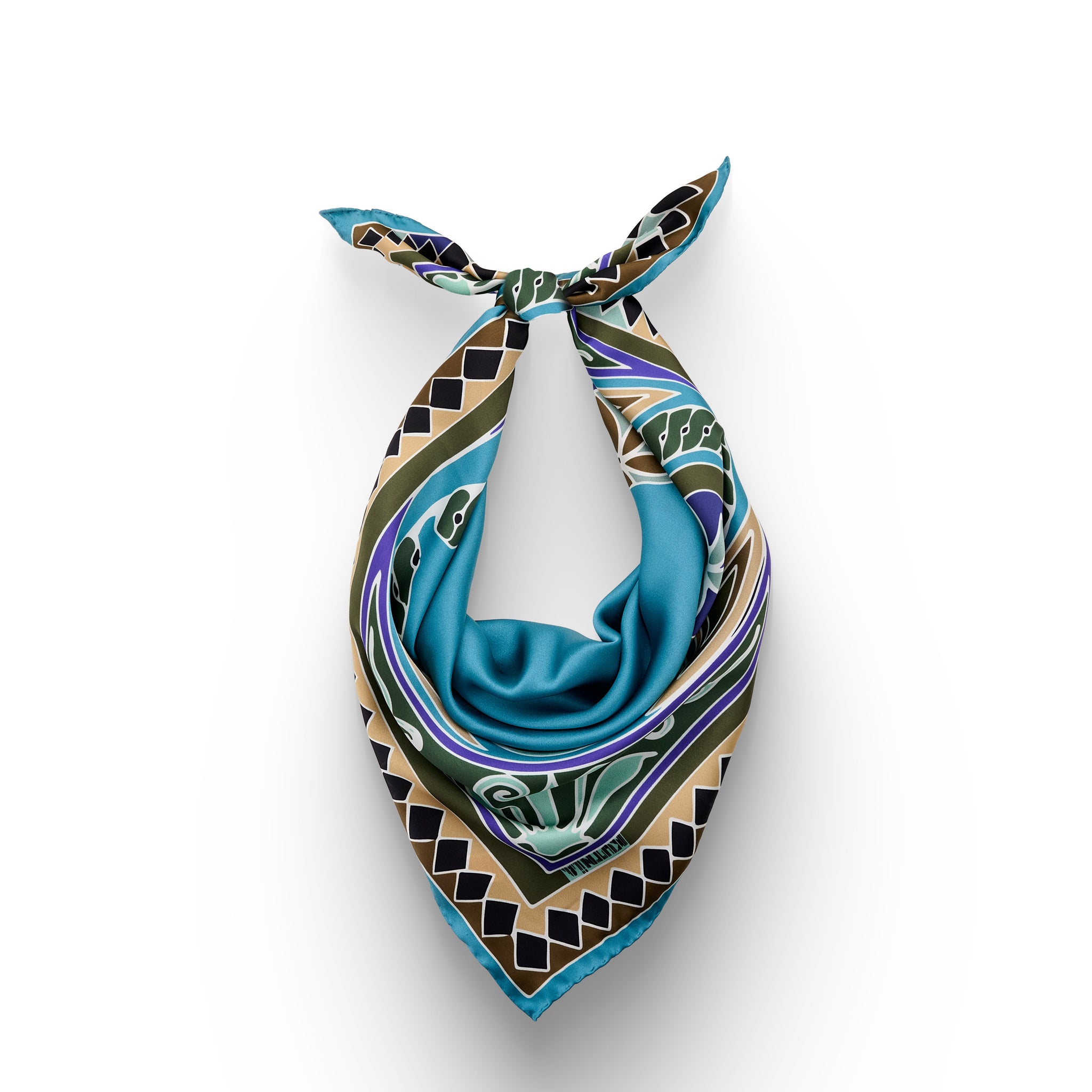 Zeugma Turquoise Silk Scarf
