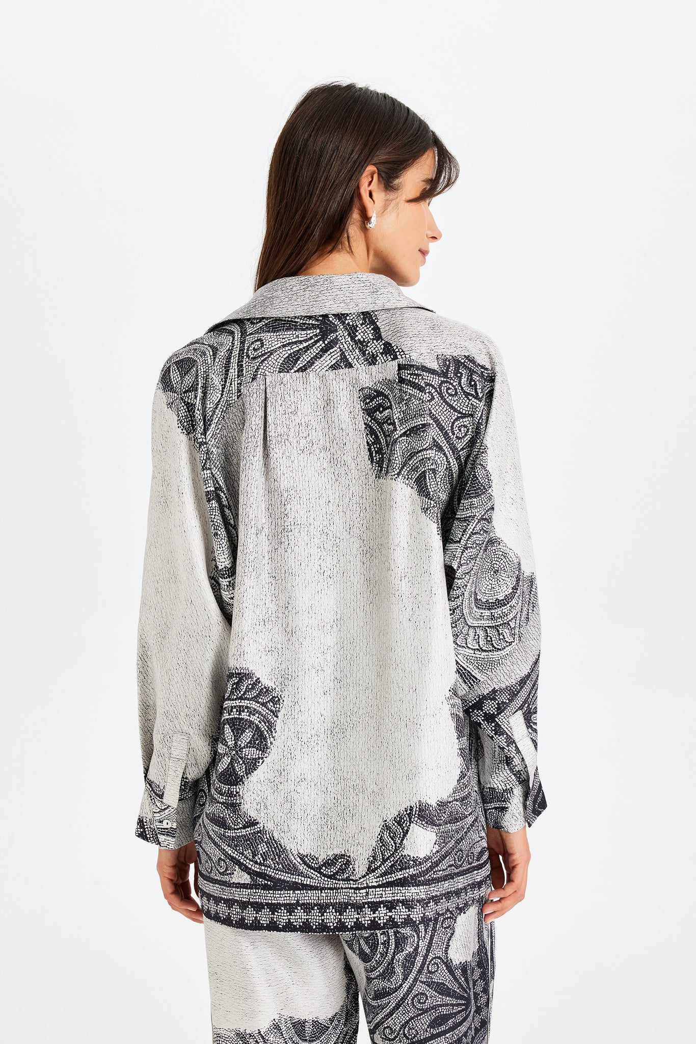 Zeugma Robe Detailed Silk Shirt