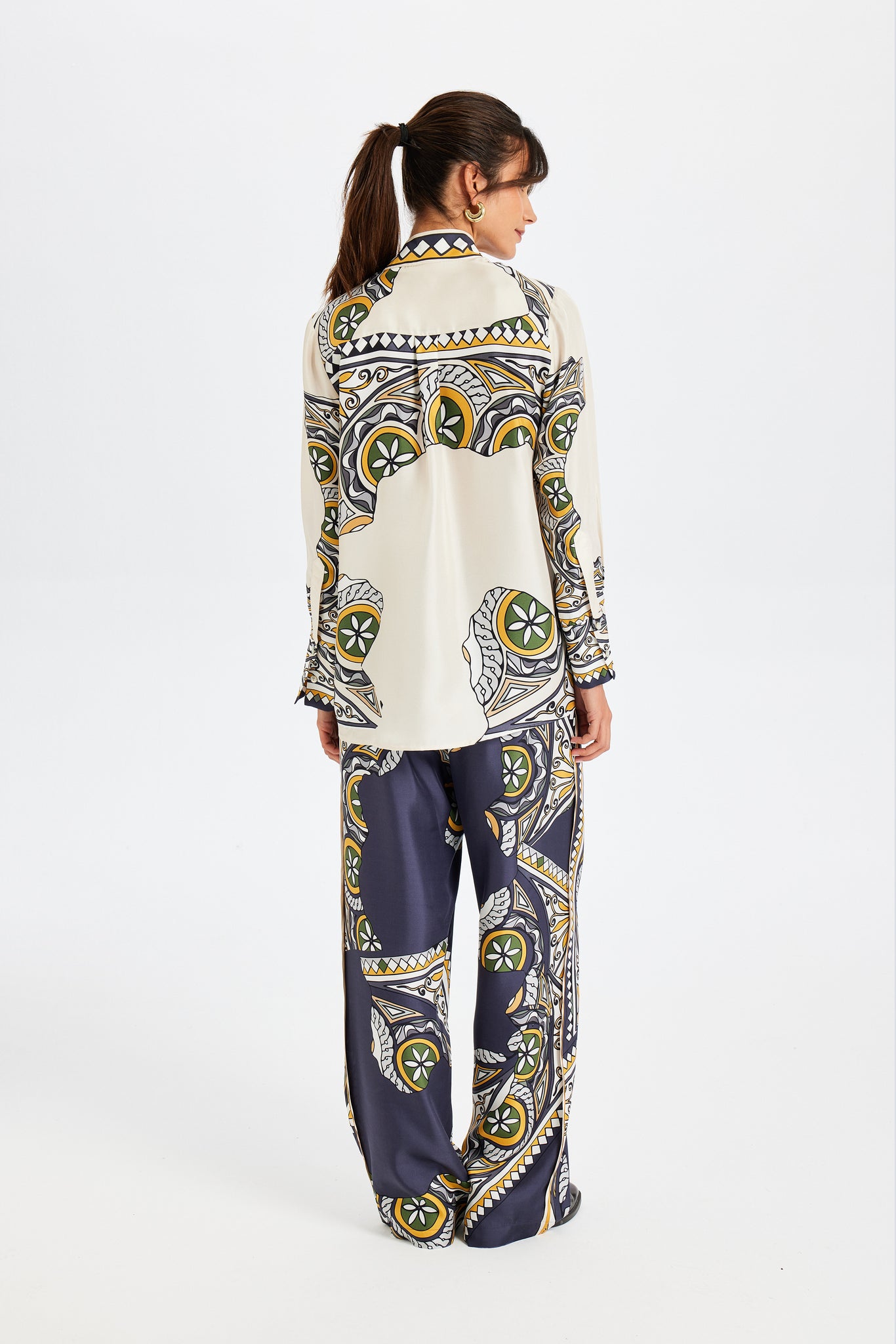 Zeugma Scarf Silk Shirt