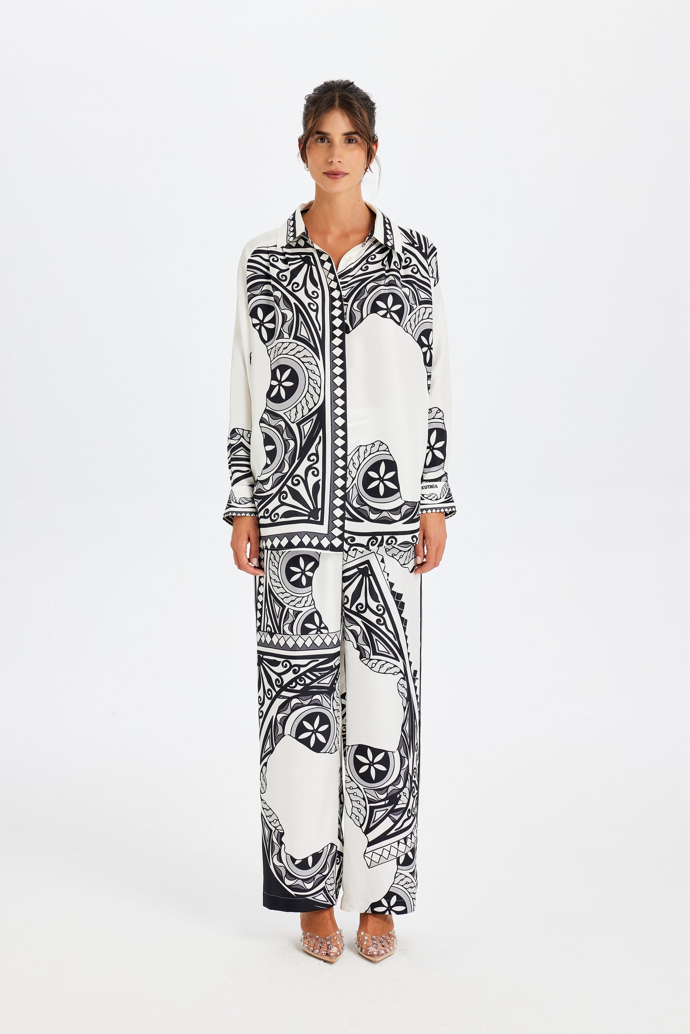 Zeugma Robe Detailed Silk Shirt