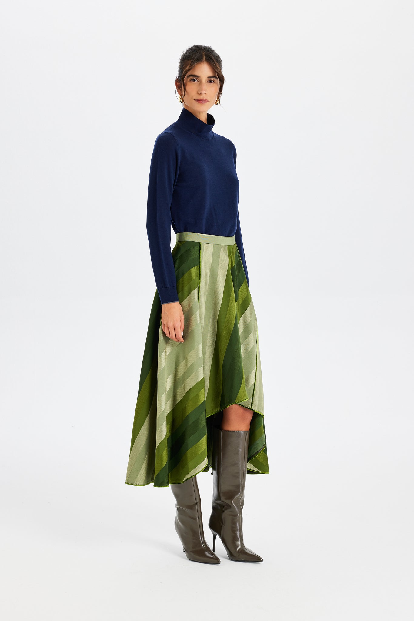 Kutnu Patchwork Green Skirt