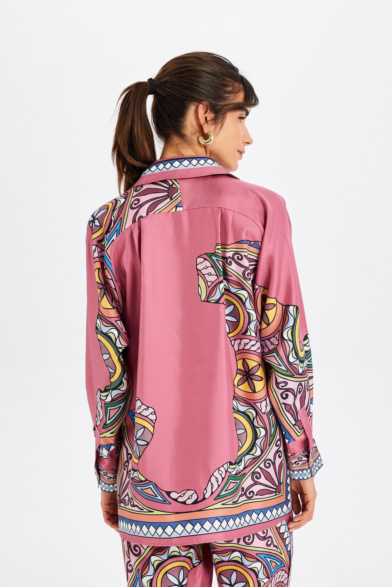 Zeugma Robe Detailed Silk Shirt