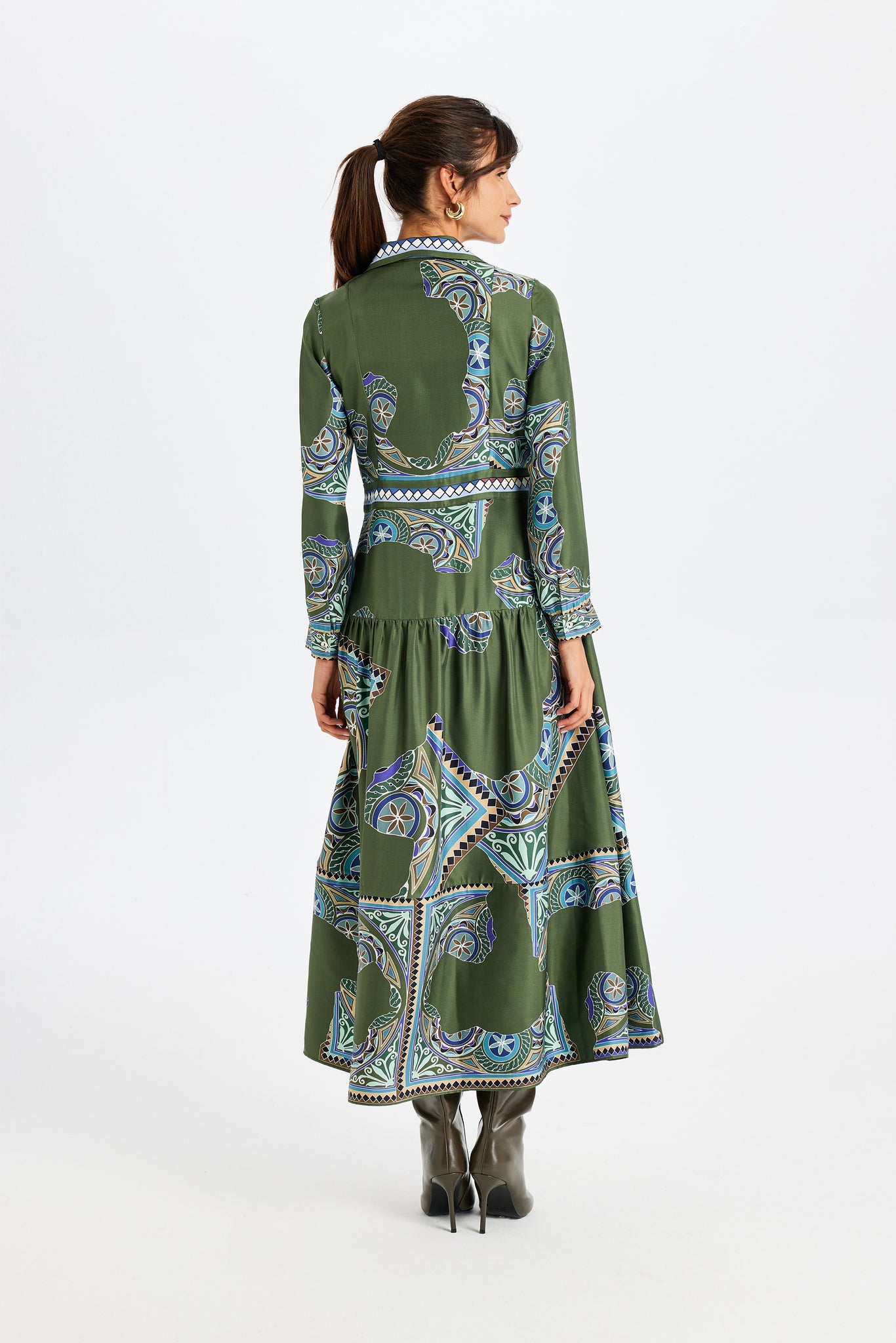 Zeugma Silk Long Bell Dress
