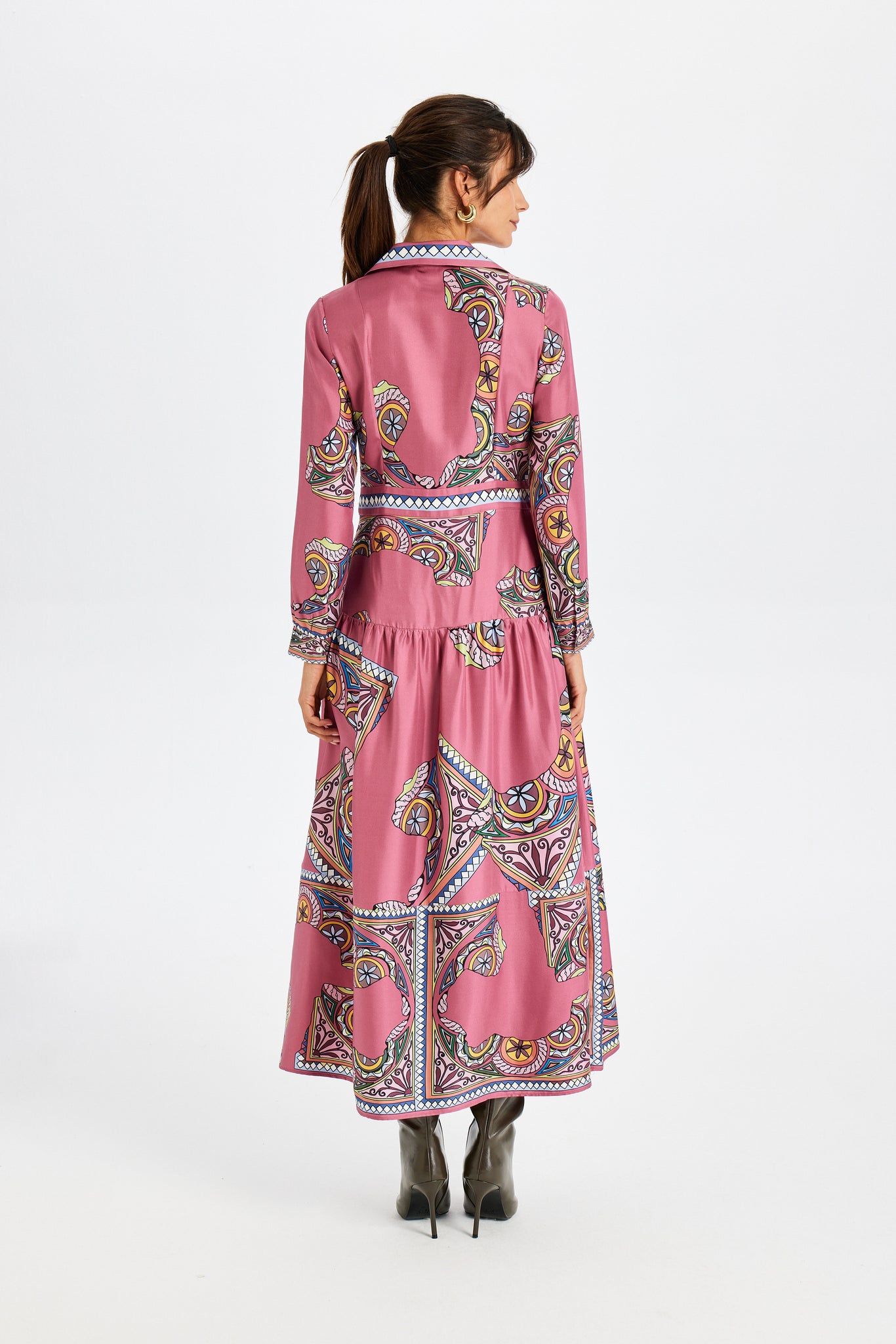 Zeugma Silk Long Bell Dress