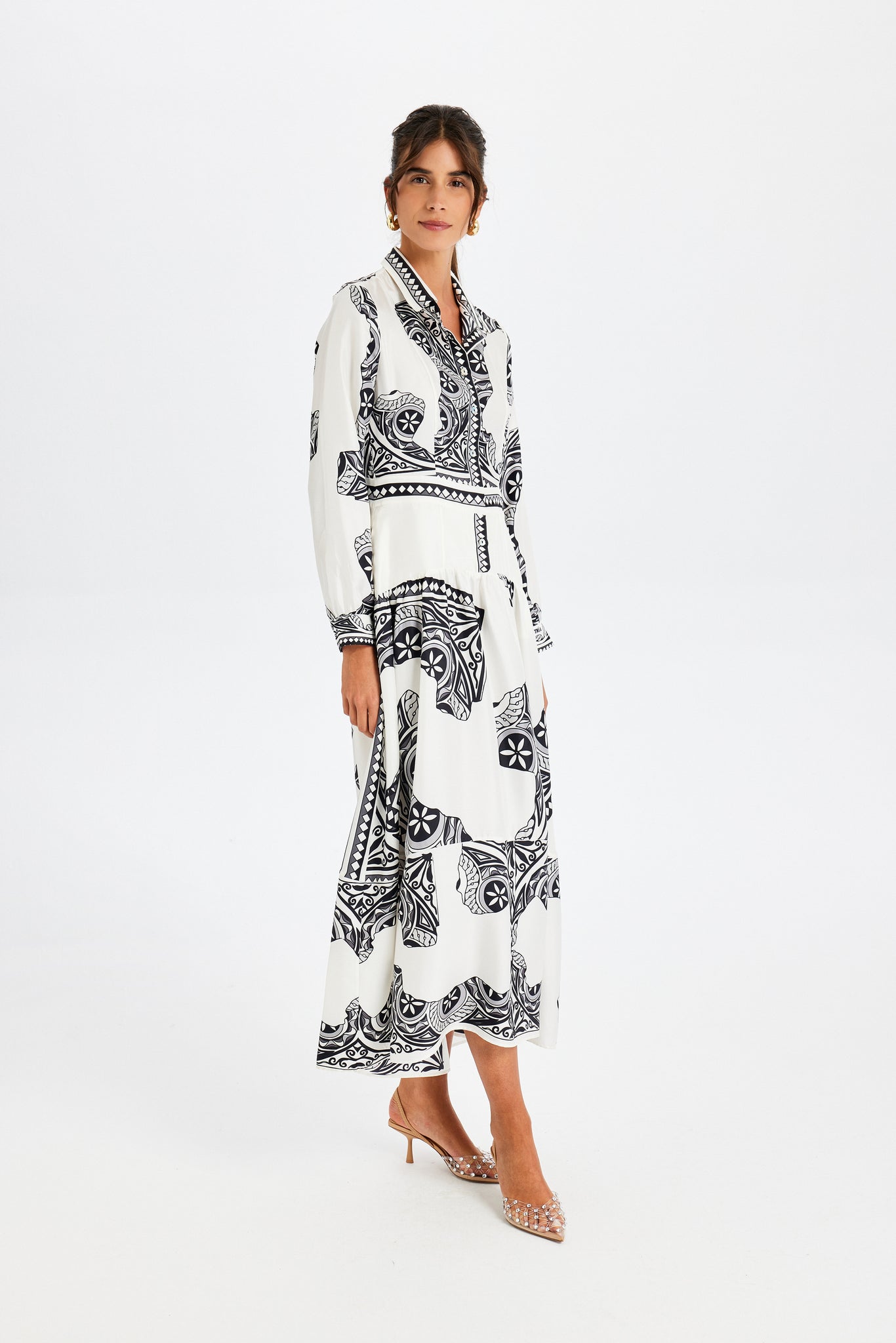 Zeugma Silk Long Bell Dress