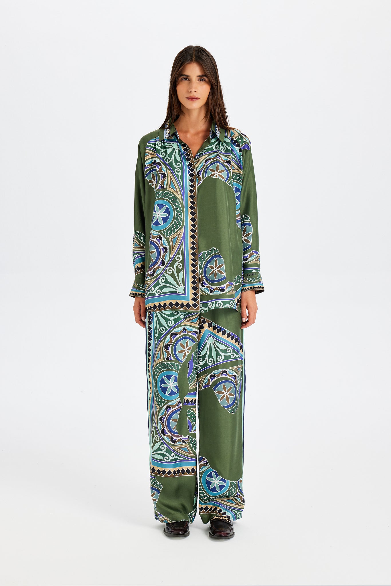 Zeugma Robe Detailed Silk Shirt