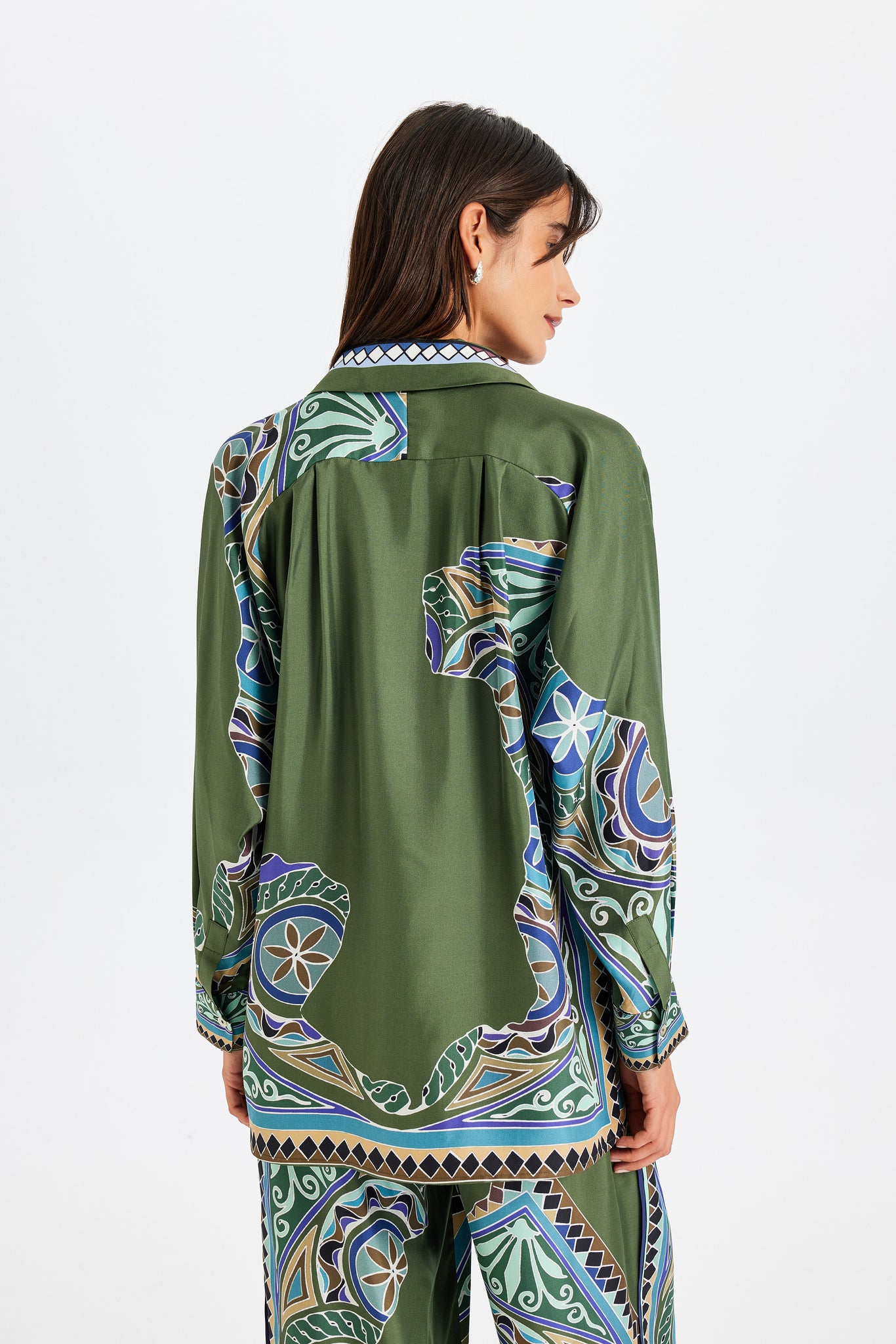 Zeugma Robe Detailed Silk Shirt