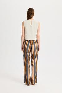Elastic Waist Orange Anthracite Pants
