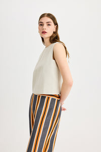 Elastic Waist Orange Anthracite Pants