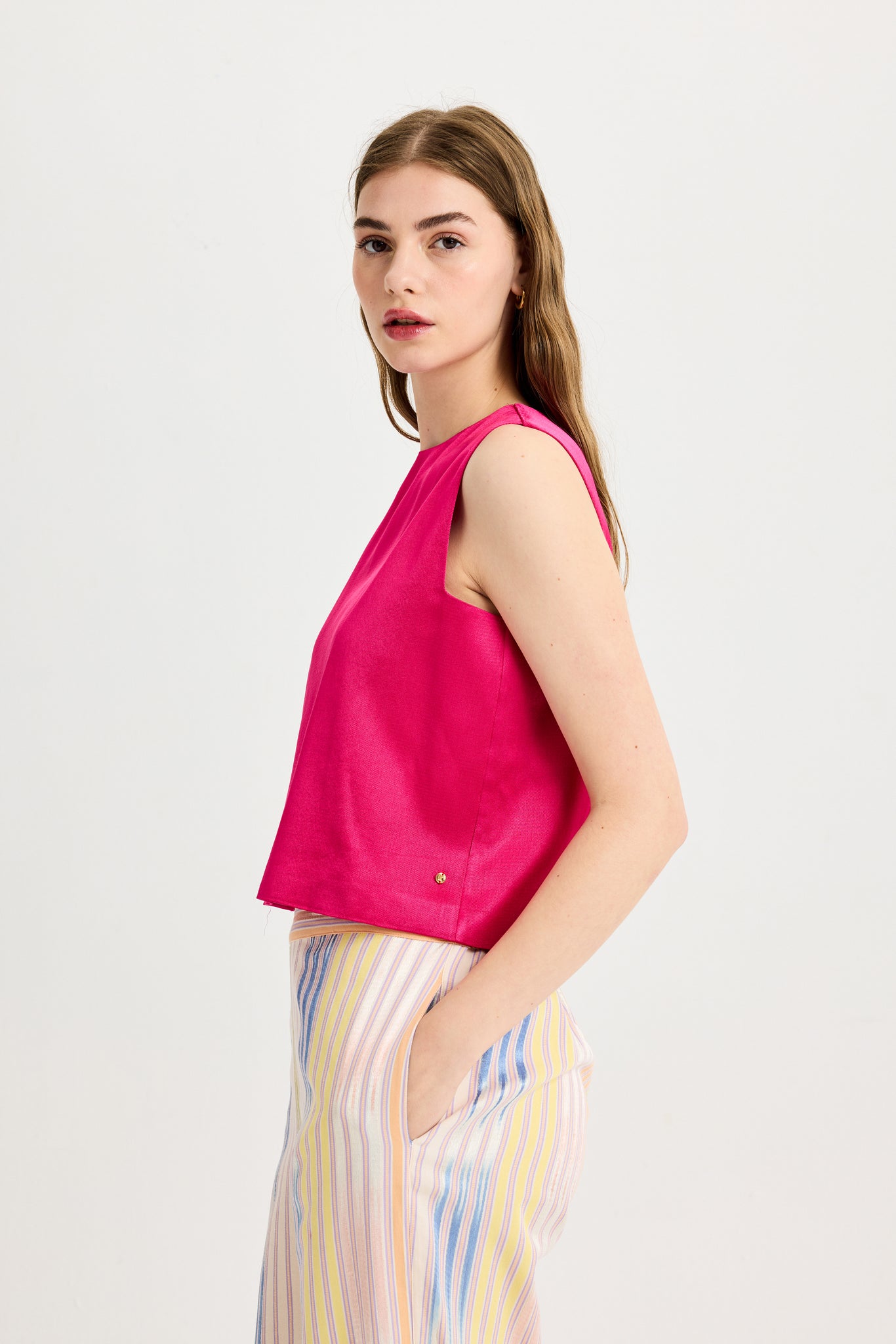 Elastic Waist Colorful Pants