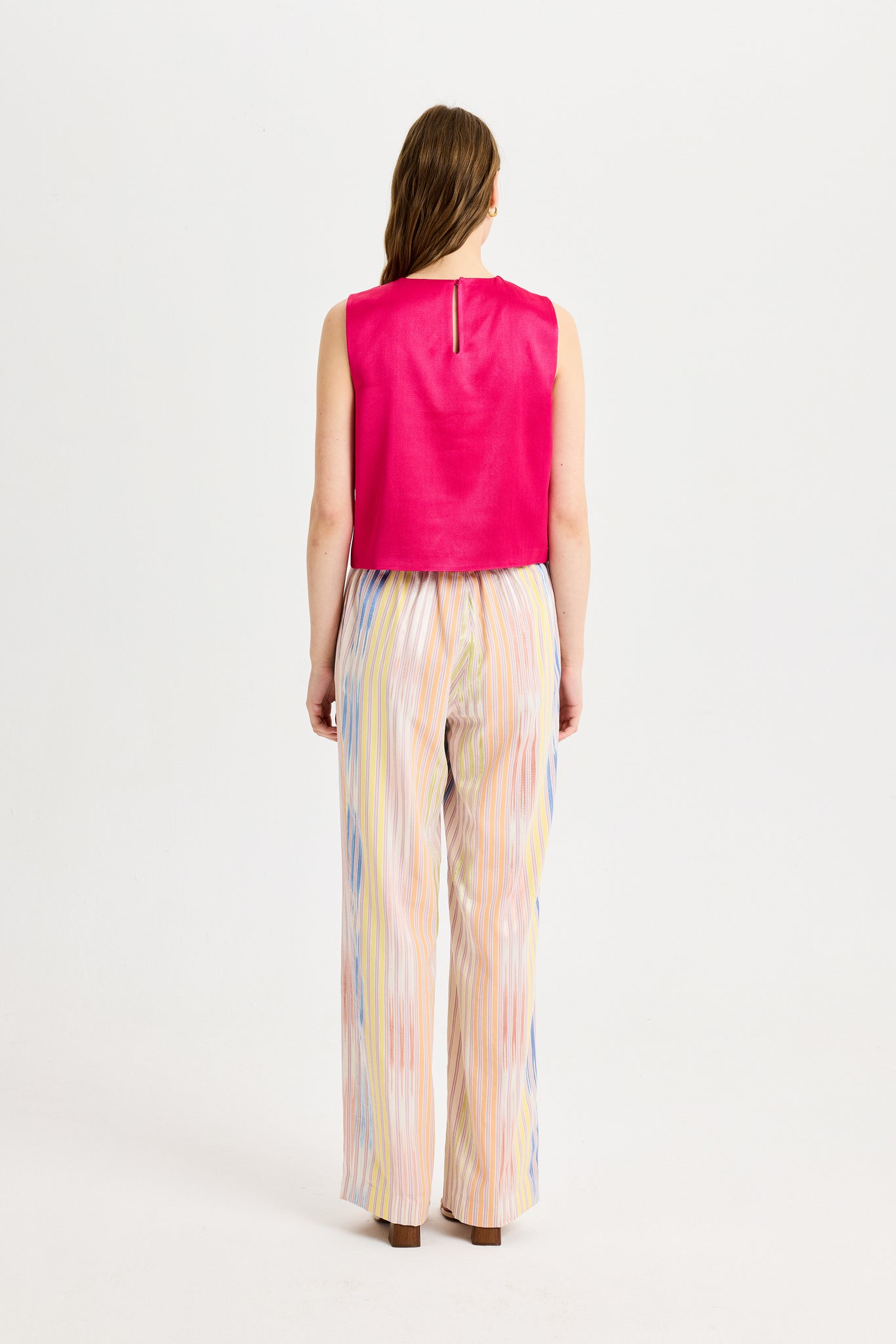 Elastic Waist Colorful Pants