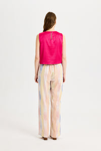 Elastic Waist Colorful Pants