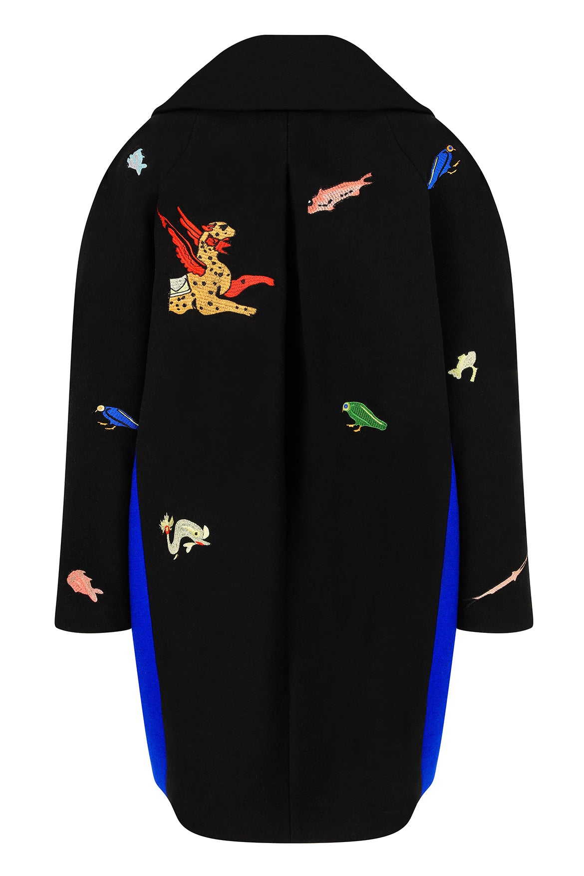 Zeugma Embroidered Oversize Cachet Coat