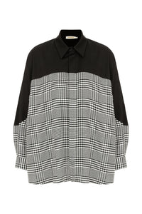 Wide Cut Checkered Shirt