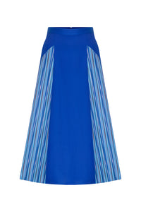 Maxi Blue Kutnu Skirt