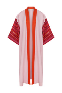 Flare Sleeved Pink Kimono